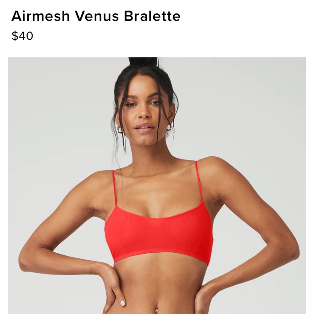 Alo Airmesh Venus Bralette size large